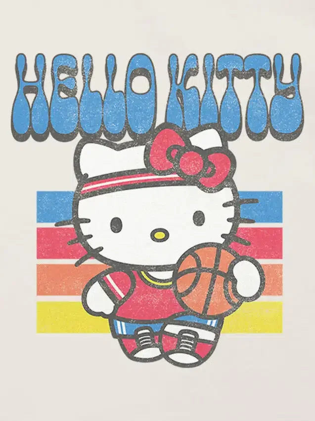 Hello Kitty-T-shirt met basketbalprint voor peuters