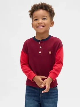 Henley-shirt voor Baby & Peuter
