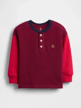 Henley-shirt voor Baby & Peuter