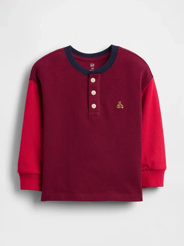 Henley-shirt voor Baby & Peuter
