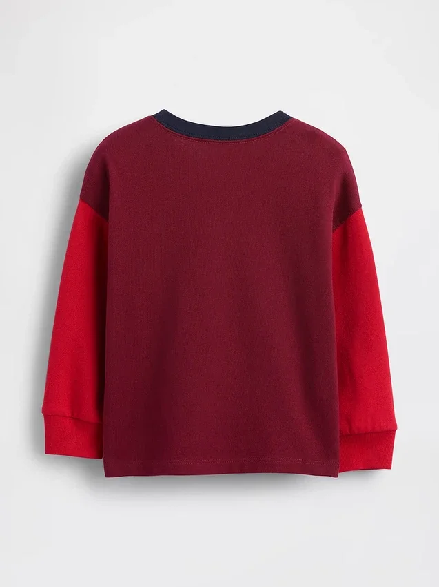 Henley-shirt voor Baby & Peuter