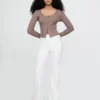 High-rise '70s flare-Jeans