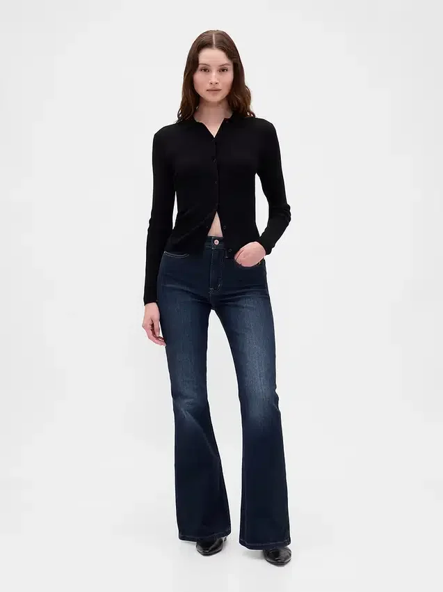 High-rise '70s flare-Jeans