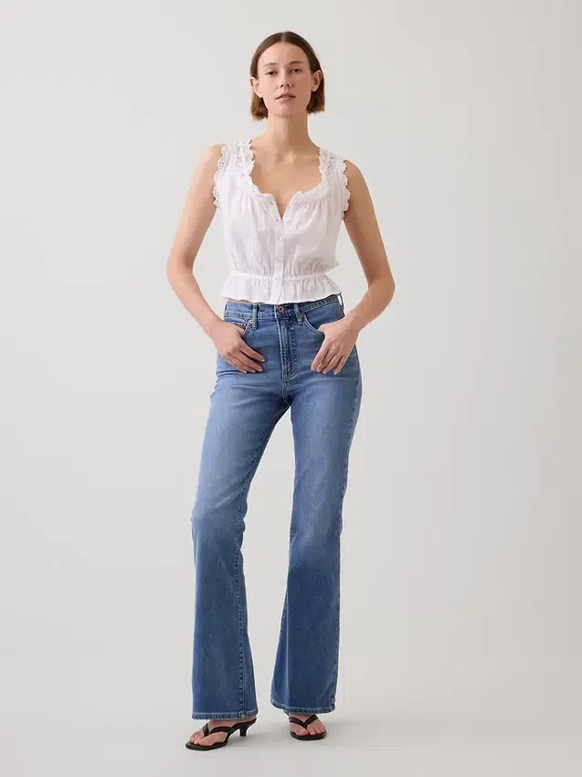 High-rise '70s flare-Jeans