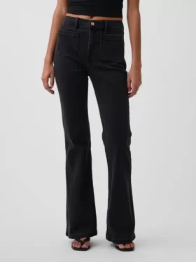 High-rise ’70s flare-Jeans