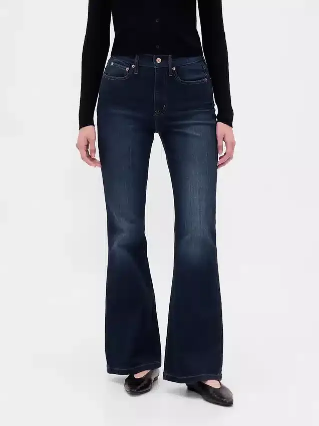 High-rise '70s flare-Jeans