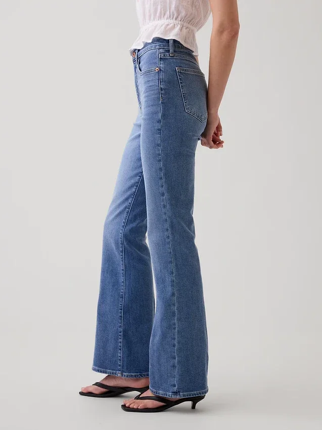 High-rise '70s flare-Jeans