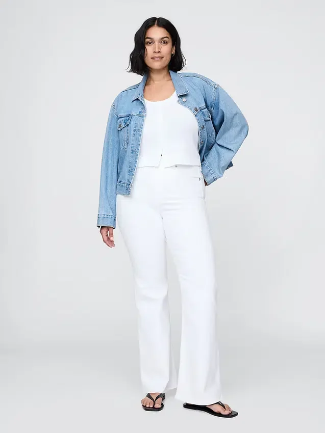 High-rise '70s flare-Jeans