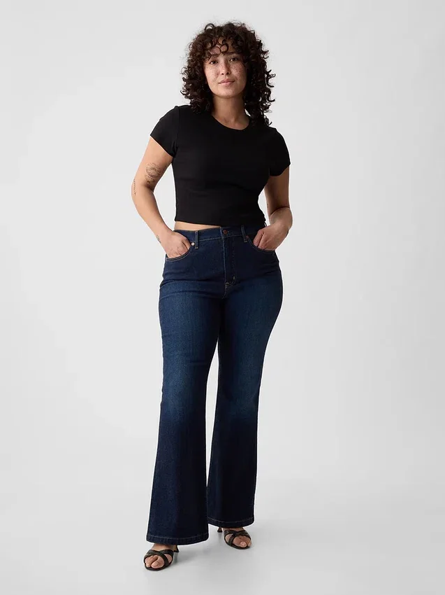 High-rise '70s flare-Jeans