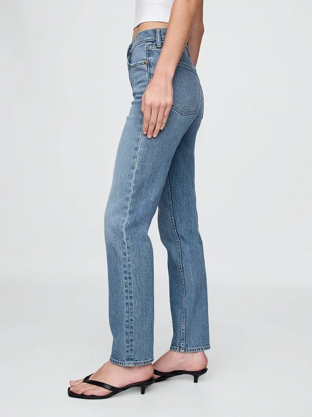 High Rise '90s Slim Straight Jeans