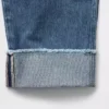High-rise Barrel-Jeans met omgeslagen boorden