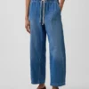 High Rise Easy Barrel-Jeans
