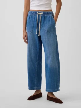 High Rise Easy Barrel-Jeans