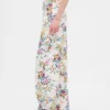 High Rise Floral Barrel-Jeans