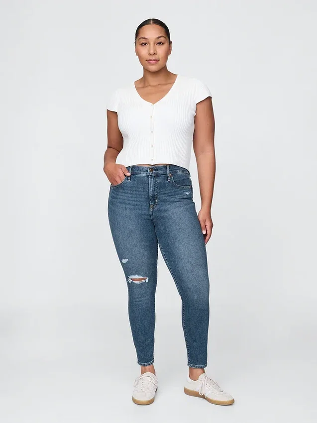 High Rise True Skinny-Jeans