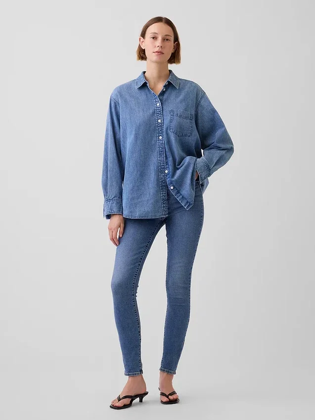 High Rise True Skinny-Jeans