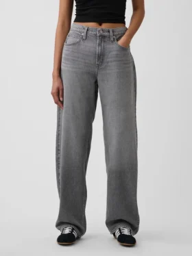 High Rise Ultrasoft Barrel-Jeans
