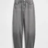 High Rise Ultrasoft Barrel-Jeans