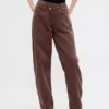 High Rise Ultrasoft Crossover Barrel-Jeans