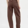 High Rise Ultrasoft Crossover Barrel-Jeans