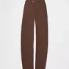 High Rise Ultrasoft Crossover Barrel-Jeans