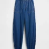 High Rise Ultrasoft Easy Barrel-Jeans