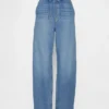 High Rise Ultrasoft Easy Barrel-Jeans