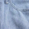 High Rise ultrazachte denim gestreepte barrel-Jeans
