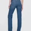 High Rise Western '90s Slim Straight-Jeans