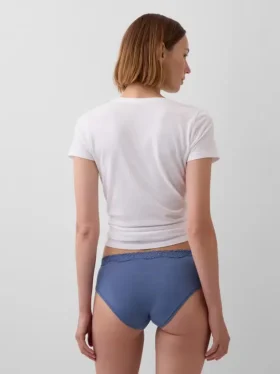 Hipster met kanten rand van biologisch stretchkatoen
