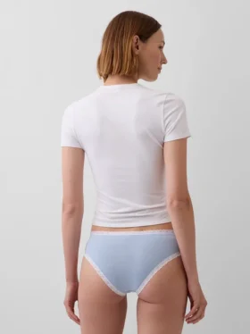 Hipster met kanten rand van biologisch stretchkatoen