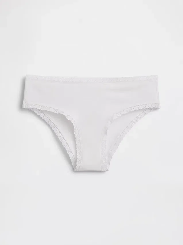 Hipster met kanten rand van biologisch stretchkatoen