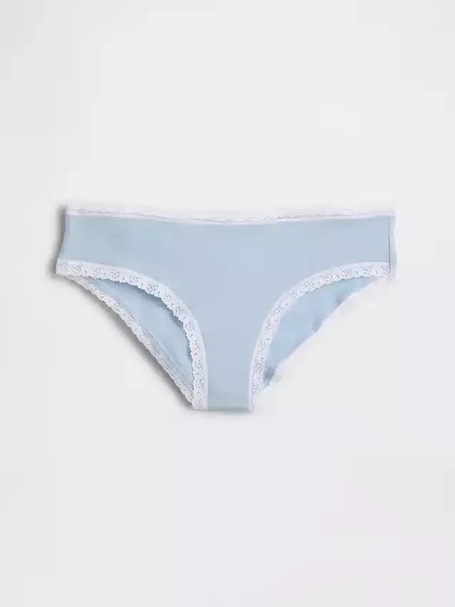 Hipster met kanten rand van biologisch stretchkatoen