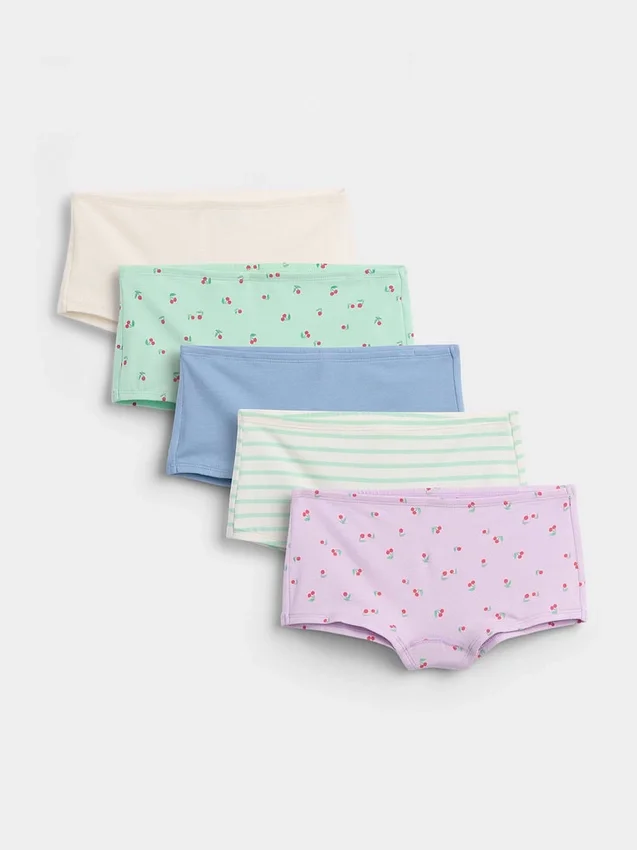 Hipster-slipjes van biologisch stretchkatoen voor kinderen (5-pack)