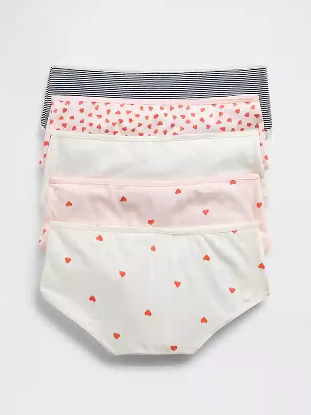 Hipster-slipjes van biologisch stretchkatoen voor kinderen (5-pack)