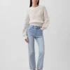 Hoge taille '90s slim straight cropped Jeans
