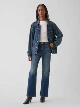 Hoge taille '90s slim straight cropped Jeans