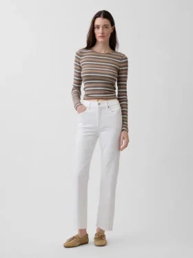 Hoge taille '90s slim straight cropped Jeans