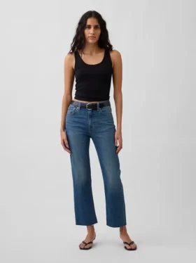 Hoge taille '90s slim straight cropped Jeans