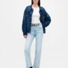 Hoge taille '90s slim straight cropped Jeans