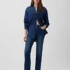 Hoge taille '90s slim straight cropped Jeans