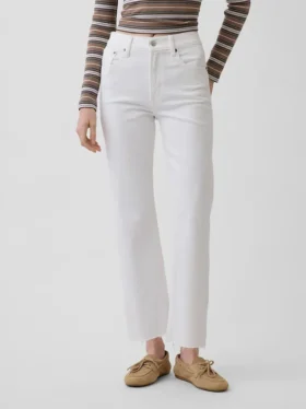 Hoge taille ’90s slim straight cropped Jeans