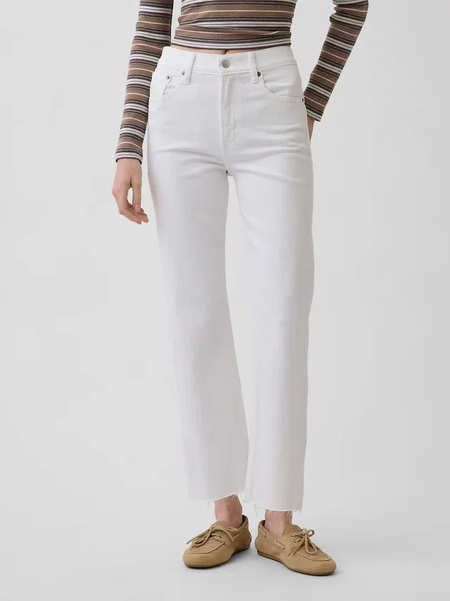 Hoge taille '90s slim straight cropped Jeans