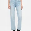 Hoge taille '90s slim straight cropped Jeans