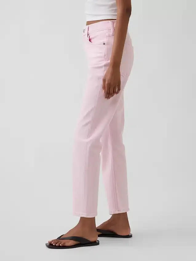 Hoge taille '90s slim straight cropped Jeans