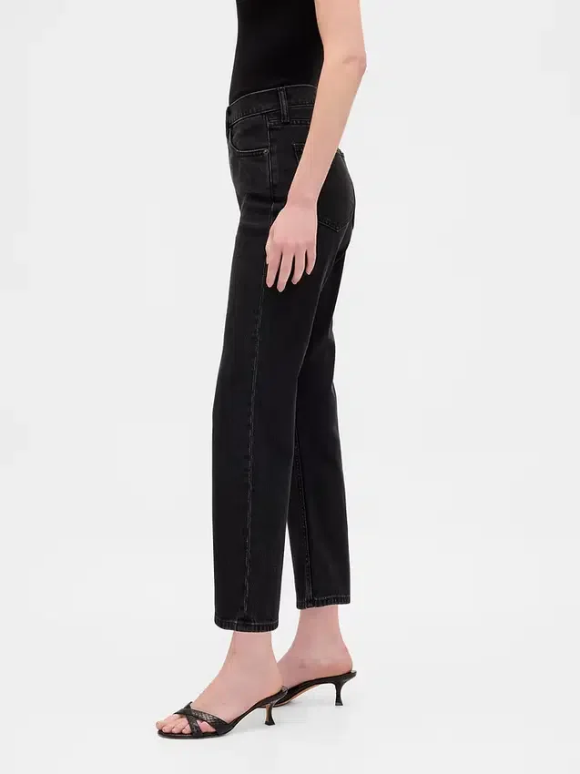 Hoge taille '90s slim straight cropped Jeans