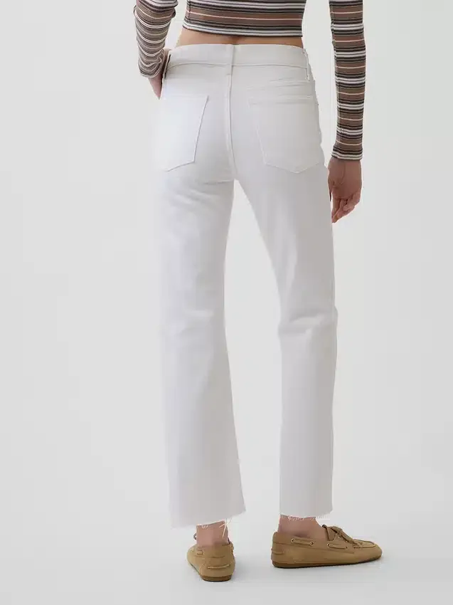 Hoge taille '90s slim straight cropped Jeans