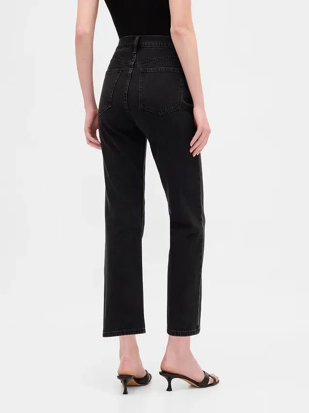 Hoge taille '90s slim straight cropped Jeans