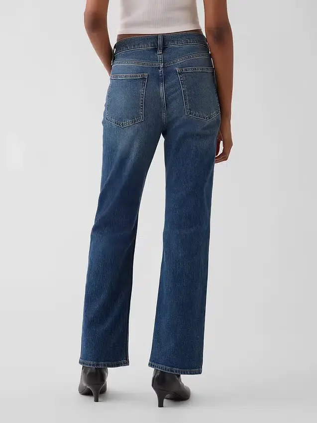 Hoge taille '90s slim straight cropped Jeans