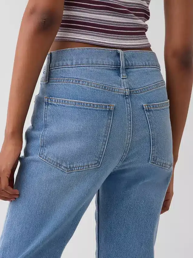 Hoge taille '90s slim straight cropped Jeans